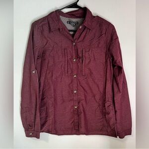 Exofficio Long Sleeve Travel Button up Women’s Small